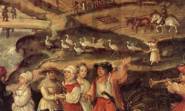 Joachim Beuckelaer Detail of A Village Celebration